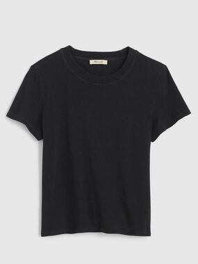 Madewell Black Relaxed Tee in Vintage Jersey Short Sleeve Tshirt